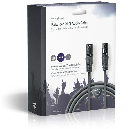Nedis Balanced Audio Cable | XLR 3-PINS Male | XLR - 4