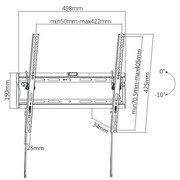 Cavus Muursteun Vlak 32-55 inch WMT002 - 4