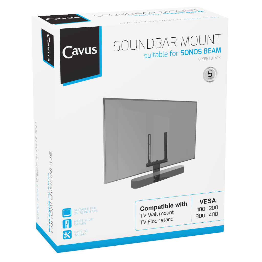 Cavus Frame Sonos Beam Zwart - 9