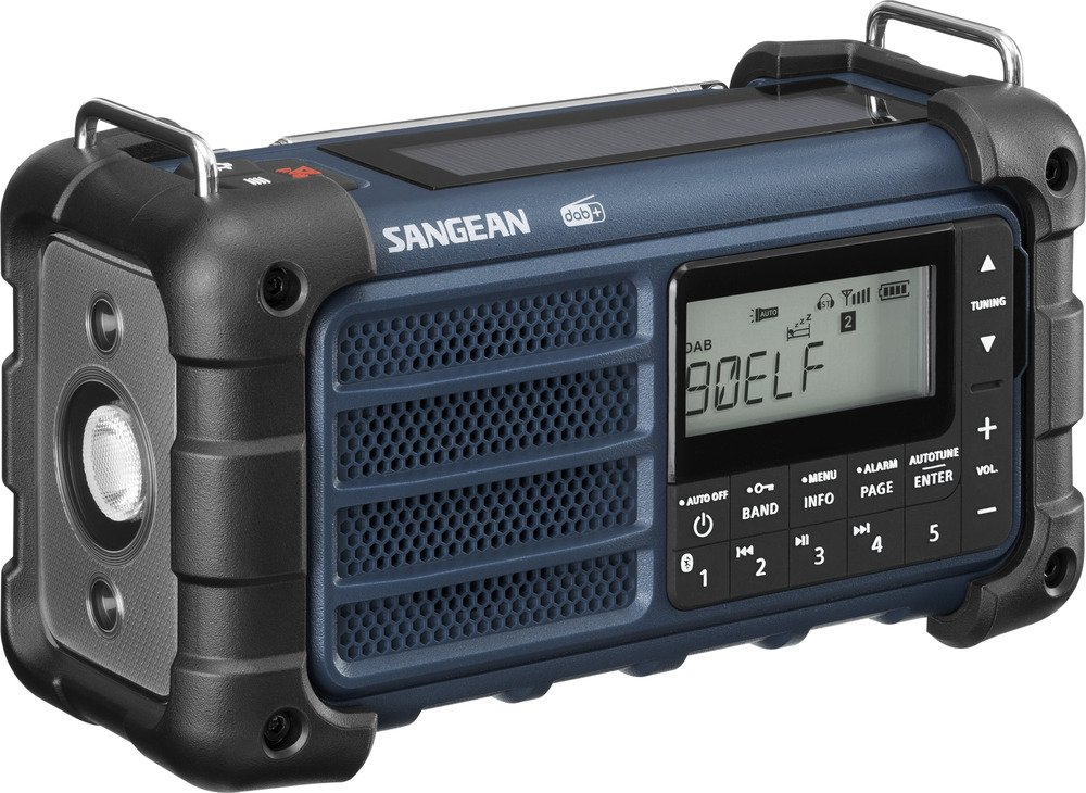 Sangean - MMR-99, DAB+/FM-RDS/bluetooth radio oplaadbaar, ocean blue