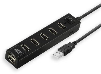 ACT AC6215 USB2.0 Hub 7-Port