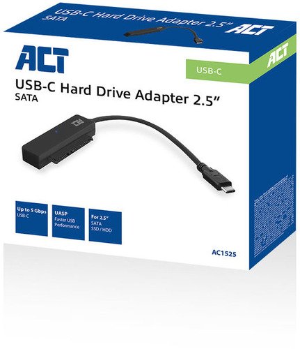 ACT AC1525 USB-C To 2.5 SATA Adapter Cable - 4