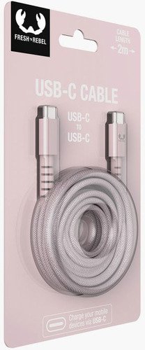 Fresh n Rebel USB-C Cable 2m - Roze - 3
