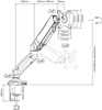 ACT AC8311 Monitor Desk Mount Stand Gas 1 Screen - 7