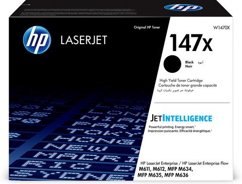 HP 147X Black LaserJet Toner Cartridge - 1