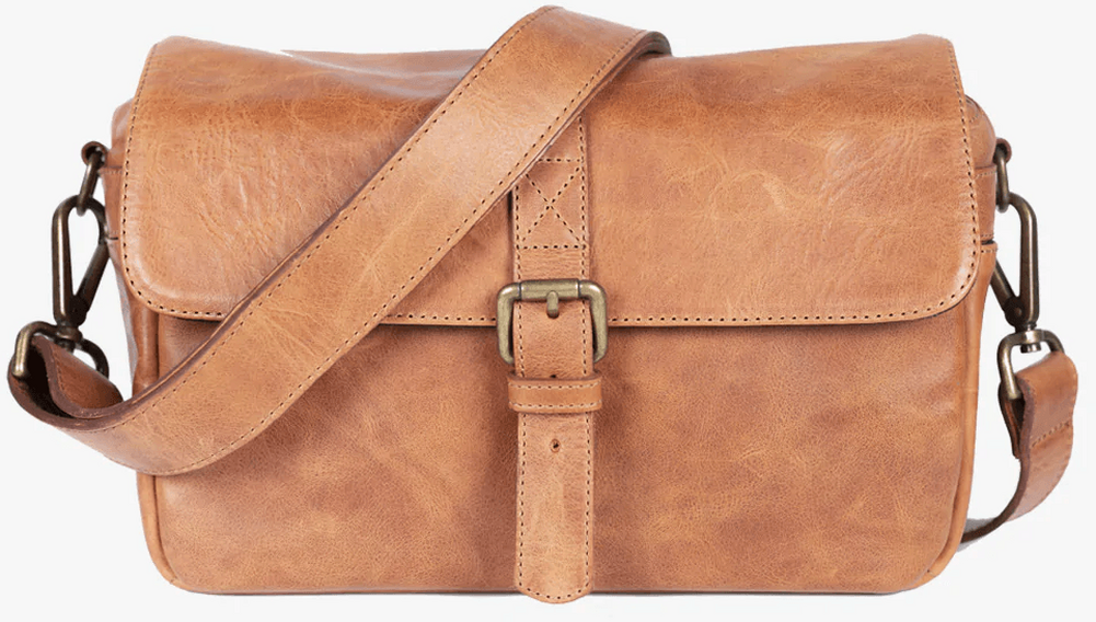 Bronkey Paris Tanned Leather Camera Bag | Schoudertassen | 8436592714209