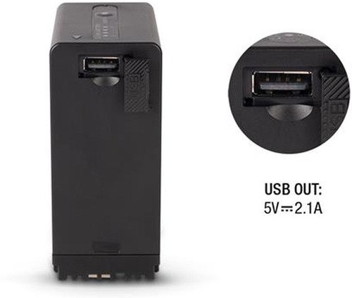 Hahnel HL-A65 Pro 14.4v 6800mah 98wh met USB en DTAP - 2