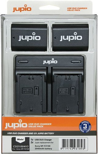 Jupio Value Pack: 2x Batt. NP-FZ100 2040mAh+USB Dual Charger - 1