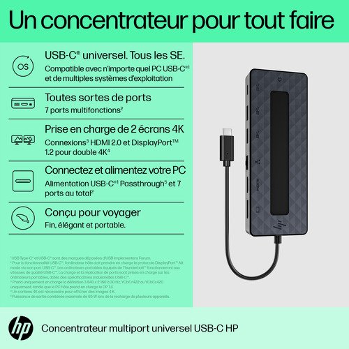 HP Universal USB-C Multiport Hub 50H98AA - 10