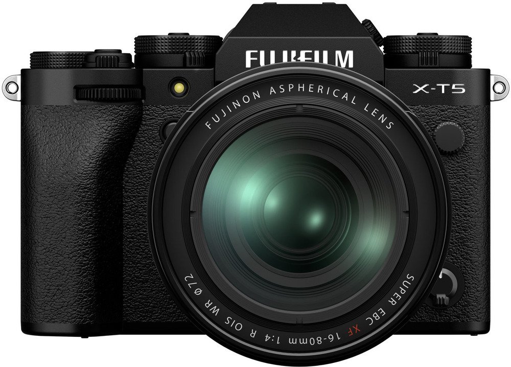 Fujifilm X-T5 + Fujinon XF allround lens 16 - 80 mm Zwart