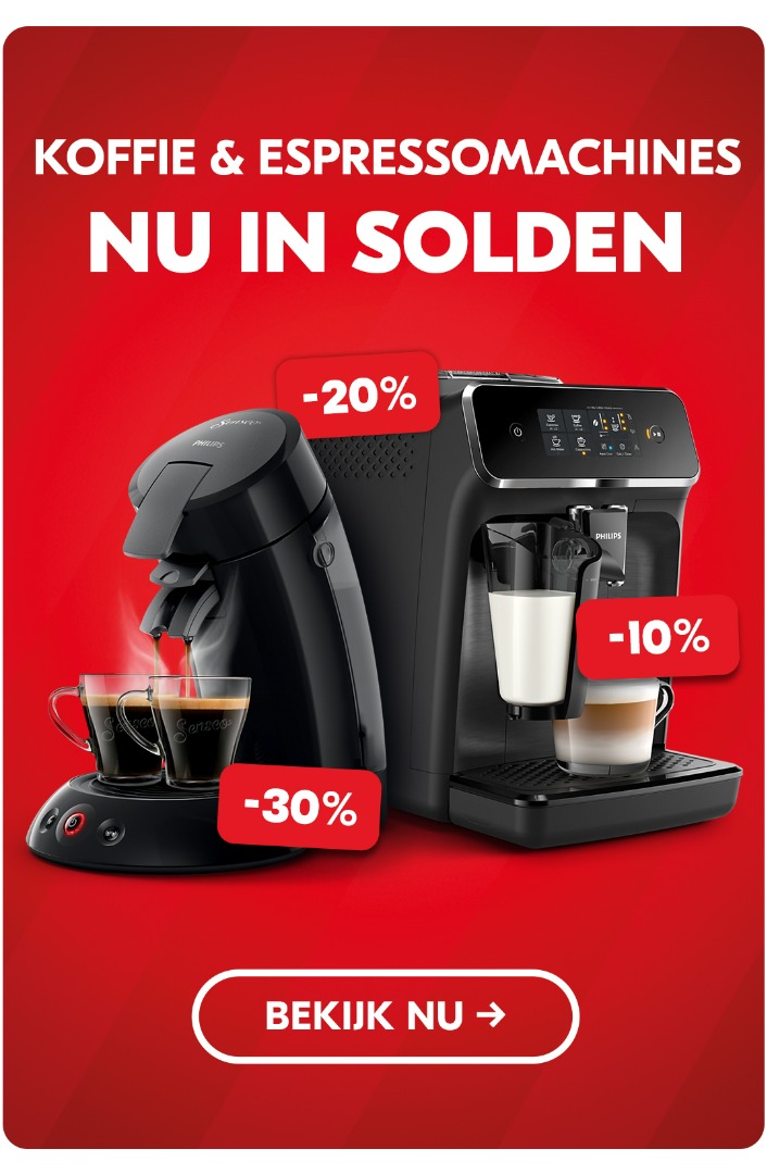 Koffie & Espressomachines met hoge kortingen