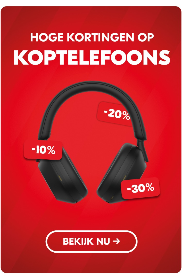 Hoge kortingen op koptelefoons