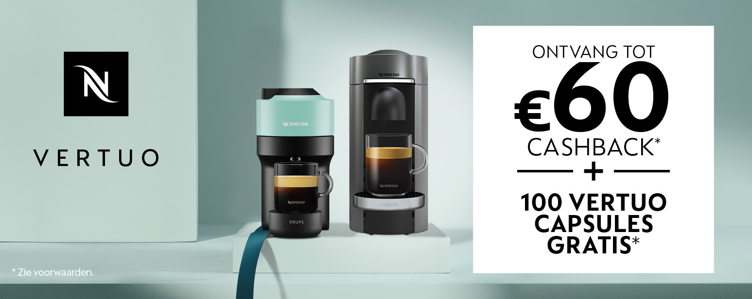 Vertuo - Wintersolden Cashback Vertuo - Wintersolden Cashback
