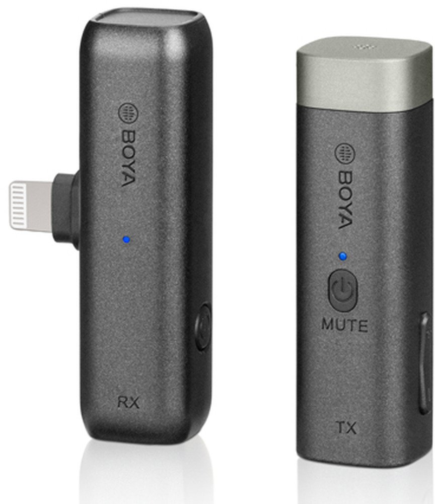 Boya 2.4 GHz Dasspeld Microfoon Draadloos BY-WM3D voor iOS