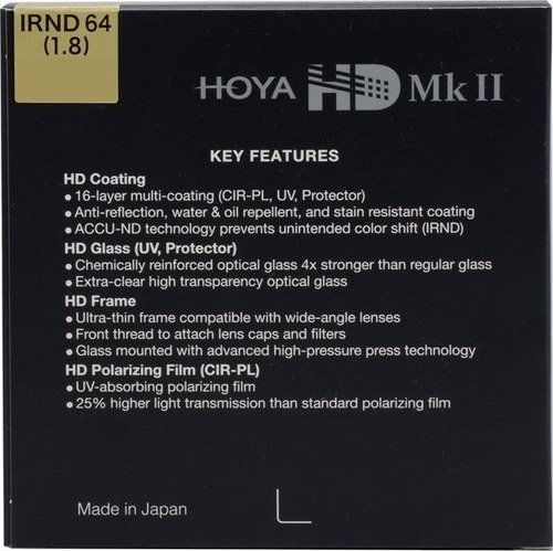Hoya 67.0mm HD MkII IRND64 (1.8) - 3