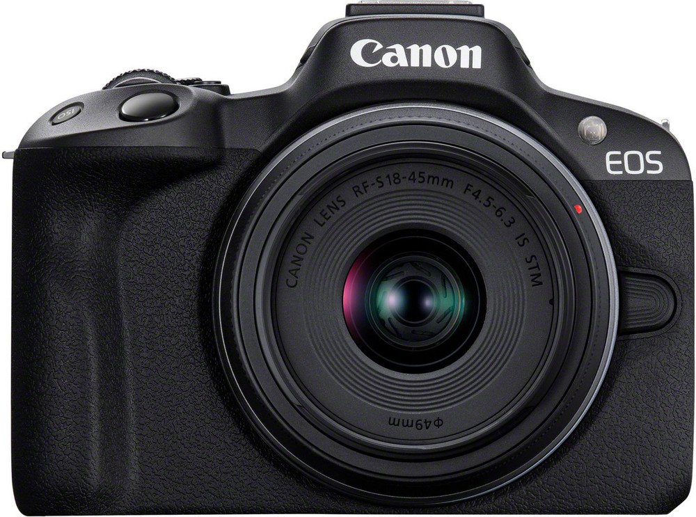 Canon systeemcamera EOS R50 ZWART + RF-S 18-45 IS STM + RF-S 55-210mm F5-71 IS STM-kit