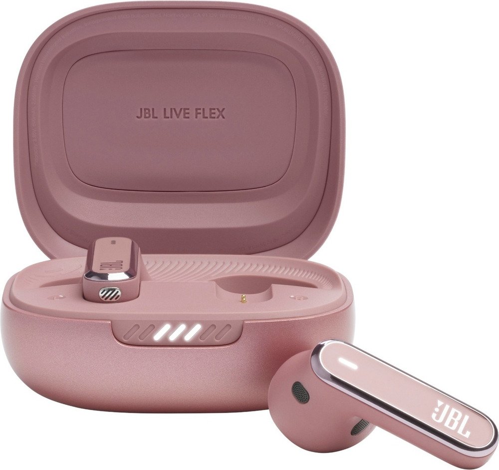 JBL Live Flex Rose | Noise Cancelling Oortjes | True Adaptive Noise Cancelling Oordopjes Van JBL Draadloze Oordopjes