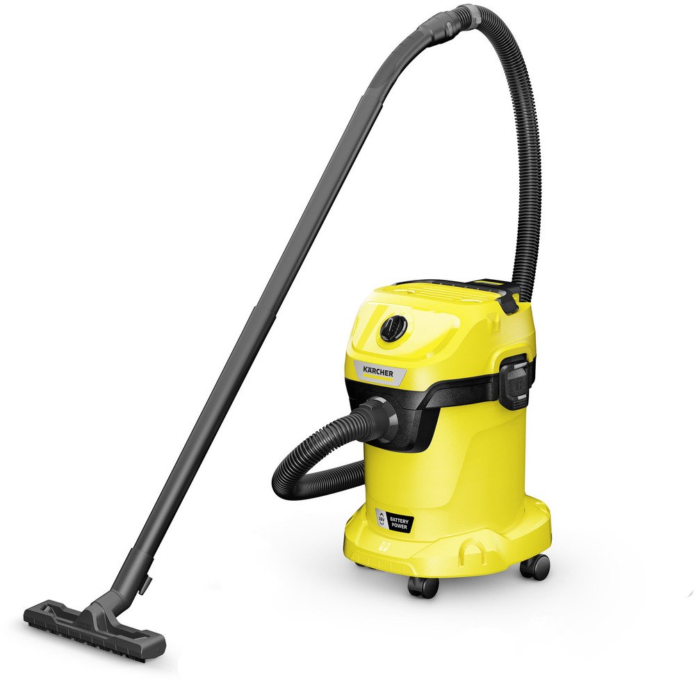 Kärcher WD 3-18 Nat- en droogzuiger - Incl. accu en lader - 225 W - 17 L