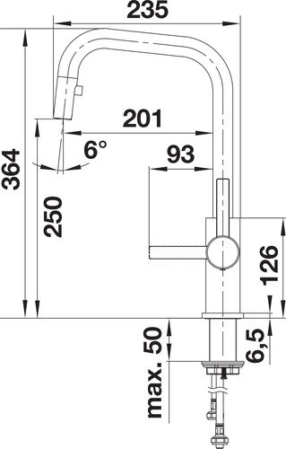 Blanco Jandora-S rvs geborsteld - 4