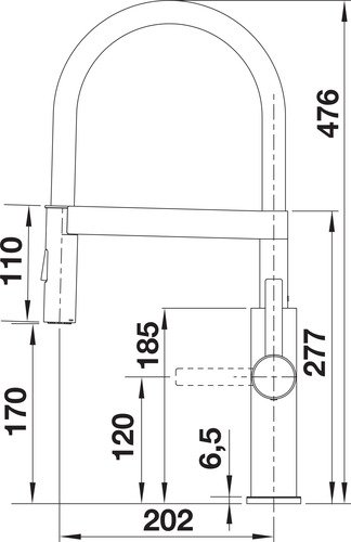 Blanco Sonea-S Flexo rvs geborsteld - 4