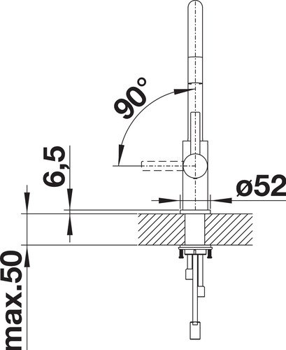 Blanco Candor-S roestvrij staal geborsteld/inox brossé LD/BP - 4