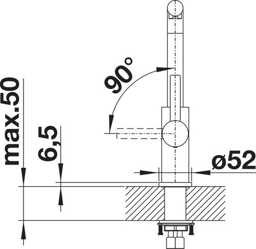 Blanco Lanora roestvrij staal geborsteld/inox brossé - 4