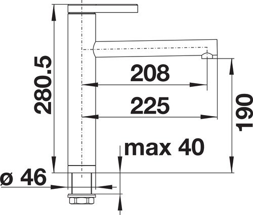 Blanco Mengkraan Linee rvs zijdemat - 4