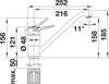 Blanco Wega II chroom lage druk - 3