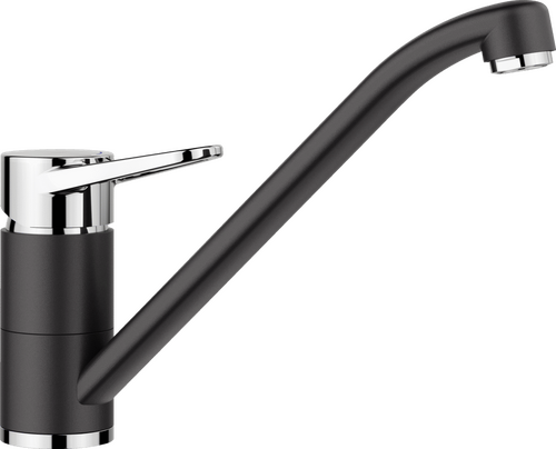 Blanco Wega II chroom/silgranit-zwart - 1