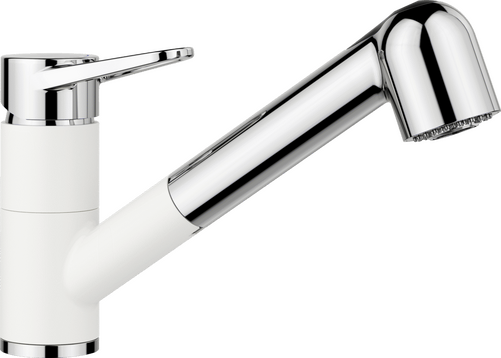 Blanco Wega-S II chroom/silgranit-wit - 1