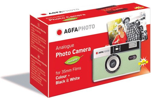 Agfa Photo Reusable Photo Camera 35mm - Mint Green-1