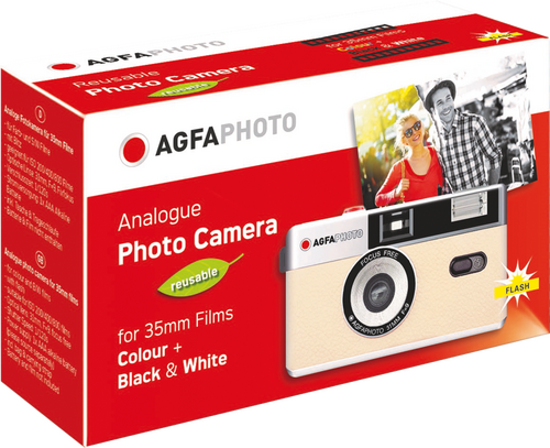 Agfa Photo Reusable Photo Camera 35mm - Sand Beige-1