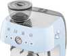 Smeg Espresso Bleu pastel EGF03PBEU - 7