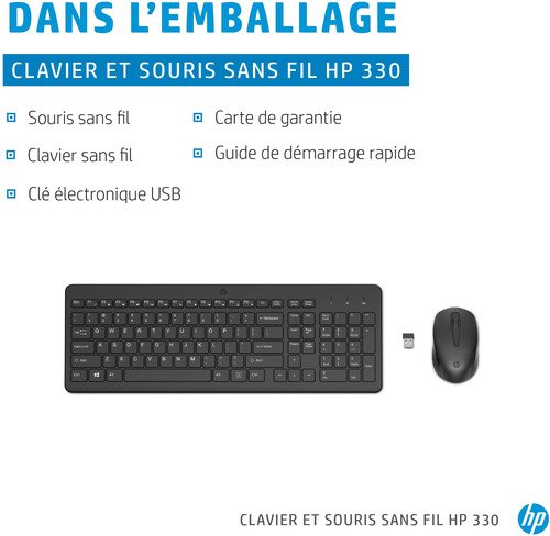 HP 330 Wireless Mouse  Keyboard Combo 2V9E6AA#ABB - 6