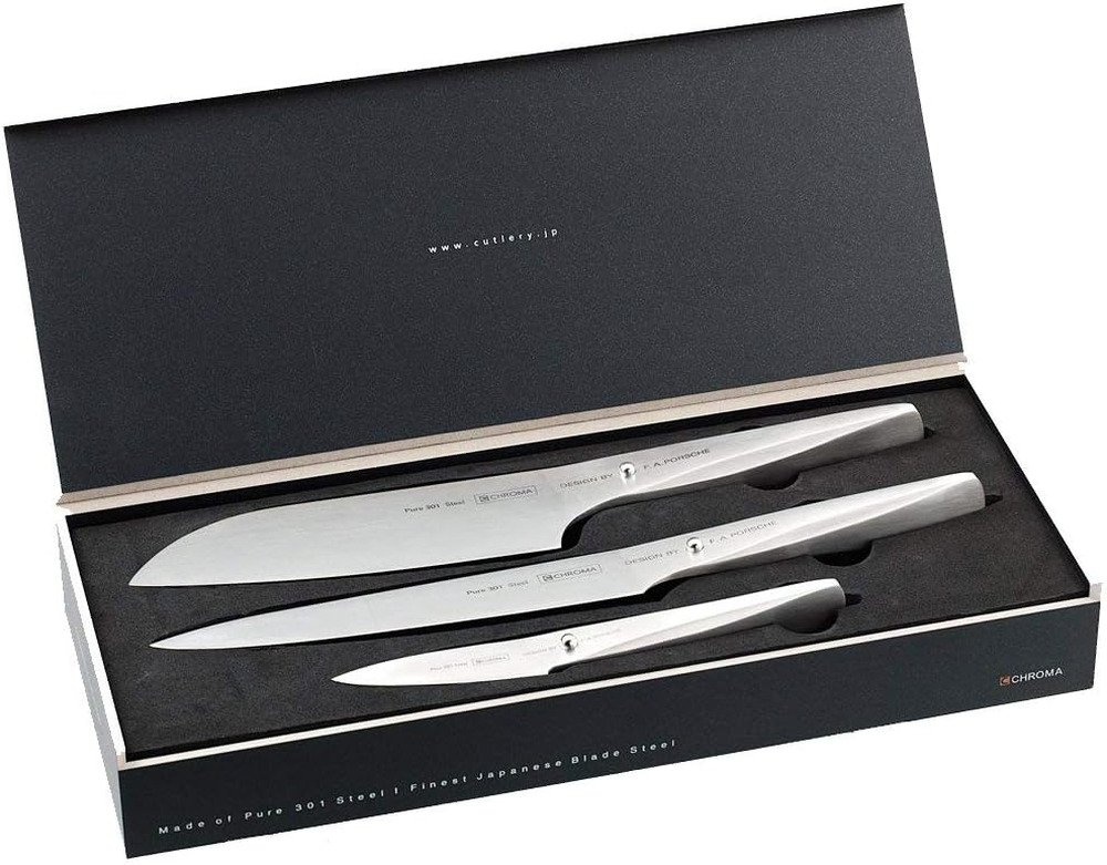 Chroma by Porsche Type 301 Messenset P05+P02+P09 | Keukenmessen | Keuken&Koken - Keukengerei | 4260089860087