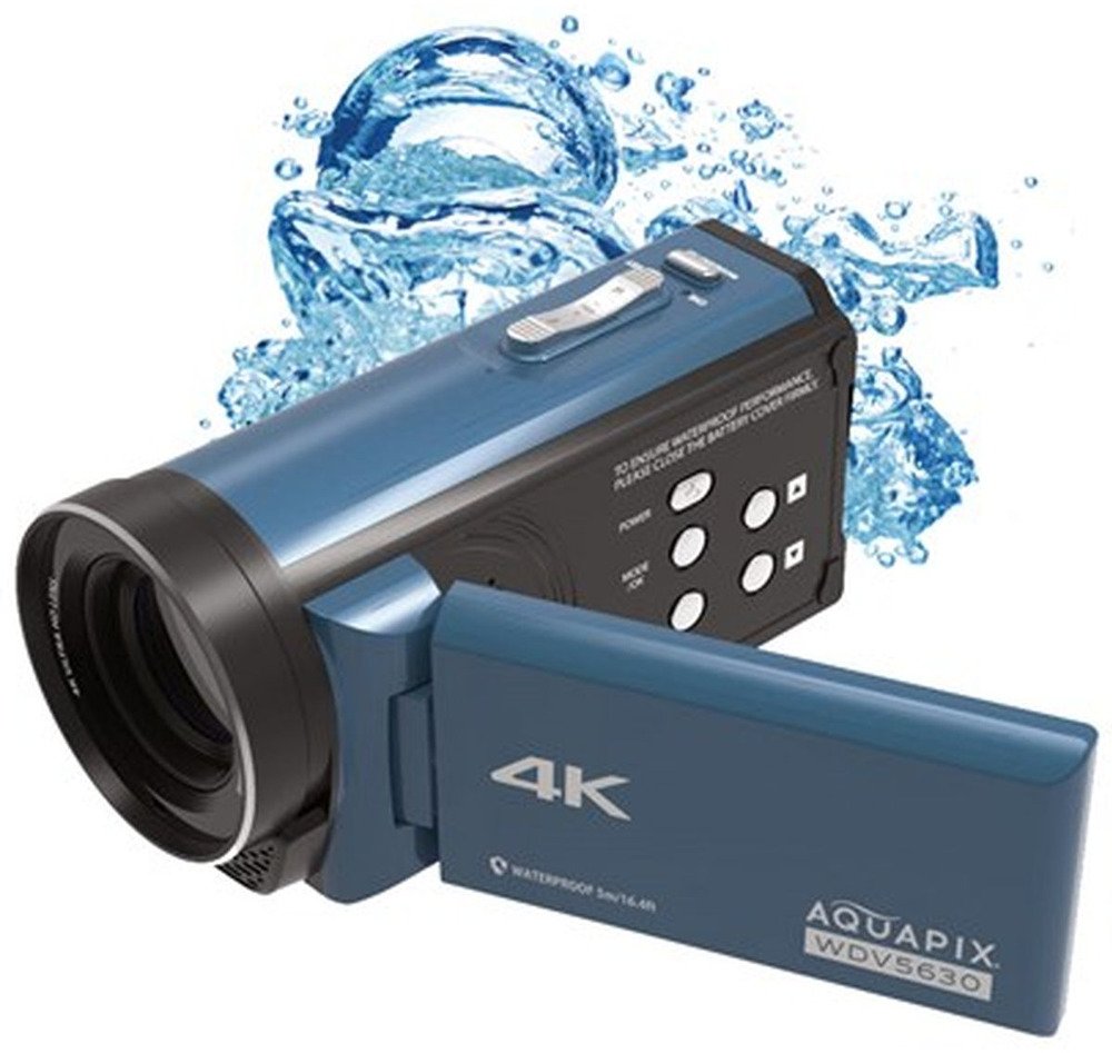 Aquapix WDV5630 Blue - 5m Waterproof 4K camcorder