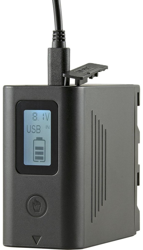 Jupio ProLine NP-F970 LCD (Micro USB + Type C input / USB 5V 10050mAh