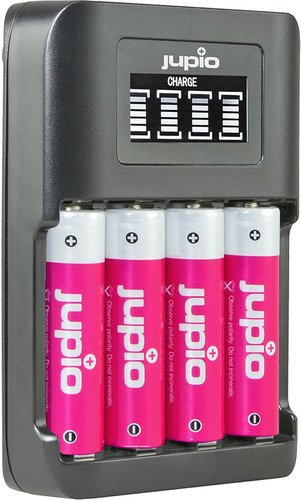 Jupio USB 4-slots Ultra Fast Battery Charger LCD - 3