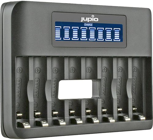 Jupio USB 8-slots Octo Battery Charger LCD - 1