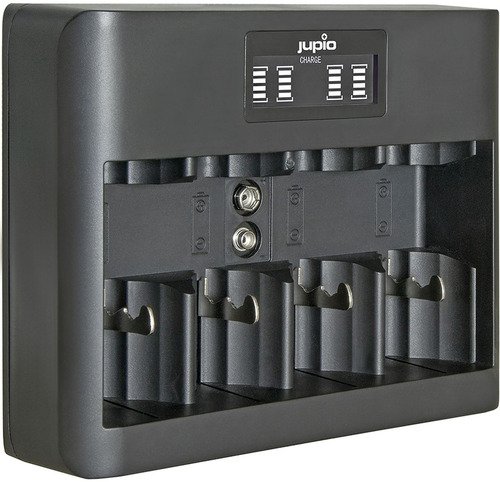 Jupio USB All-In-One Charger (AA/AAA/C/D/9V) LCD - 1