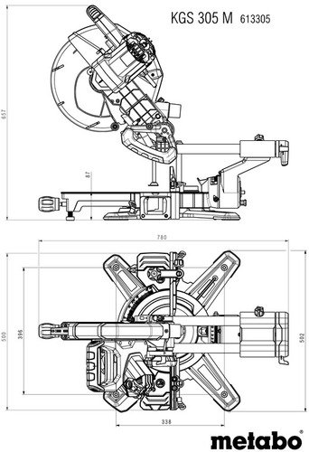 Metabo Scie à onglets KGS 305 M - 13