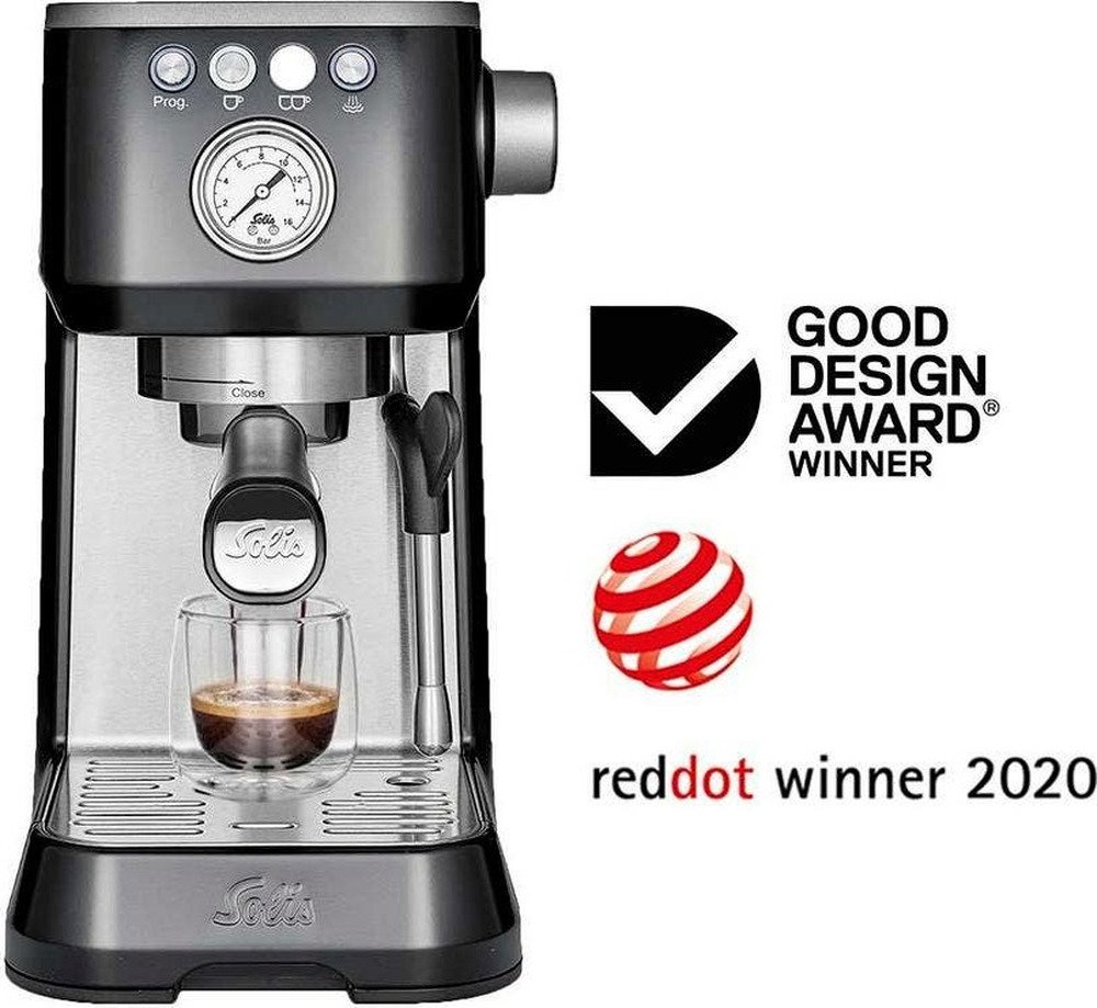 Solis Barista Perfetta Plus 1170 V2 Espressomachine - Pistonmachine Koffiemachine met Bonen - Zwart