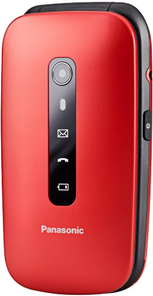Panasonic KX-TU550, Clamshell, 7,11 cm (2.8"), 1,2 MP, Bluetooth, 1400 mAh, Rood