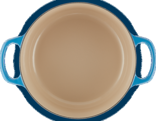 Le Creuset Gietijzeren Ronde Braadpan Azure 26cm-4