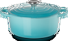 Le Creuset Gietijzeren Ronde Braadpan Caribbean Blue 26cm-0