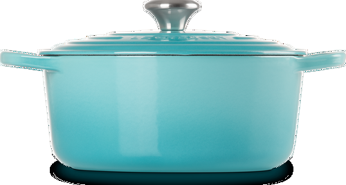 Le Creuset Gietijzeren Ronde Braadpan Caribbean Blue 26cm-2