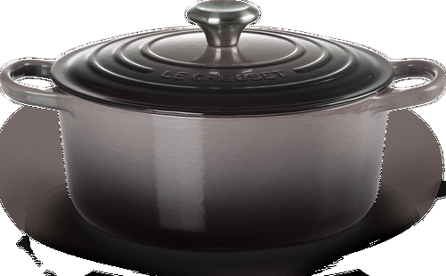 Le Creuset Gietijzeren Ronde Braadpan Flint 26cm-0