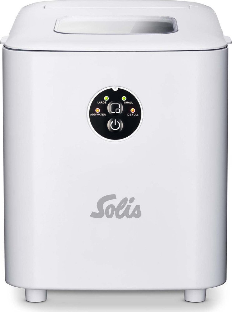 Solis Ice Cube Express Ijsblokjesmachine 1 Liter - 12kg Ijs in 24 Uur - Compacte Ijsblokjesmaker - Ijsblokjes in Verschillende Formaten - Zelf Reinigend - Makkelijk in Gebruik