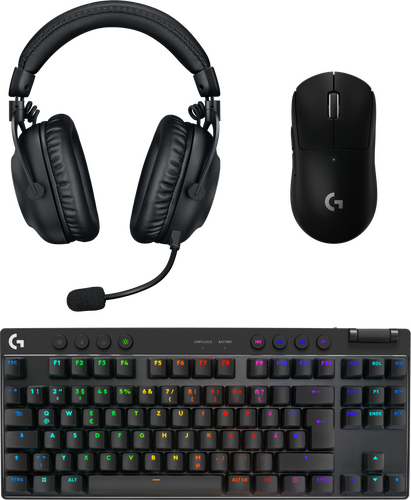 LogitechGProKeyboard+Muis+Headset-Zwart