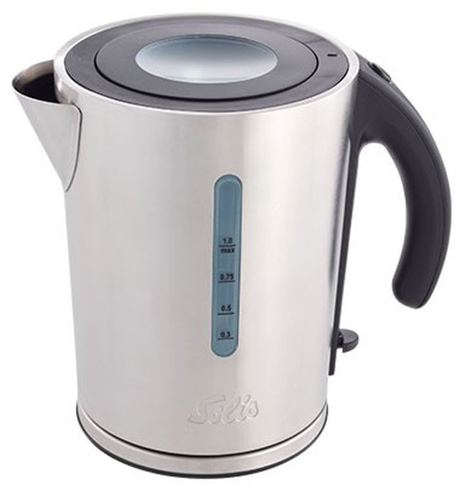 Solis Flexi Temp Kettle Waterkoker met Temperatuurregeling - Temperatuur van 40 tot 100°C - Geïntegreerde Kalkfilter - Theemaker - Zilver